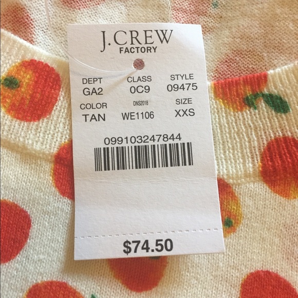 J Crew Orange Sweater - Picture 2 of 3
